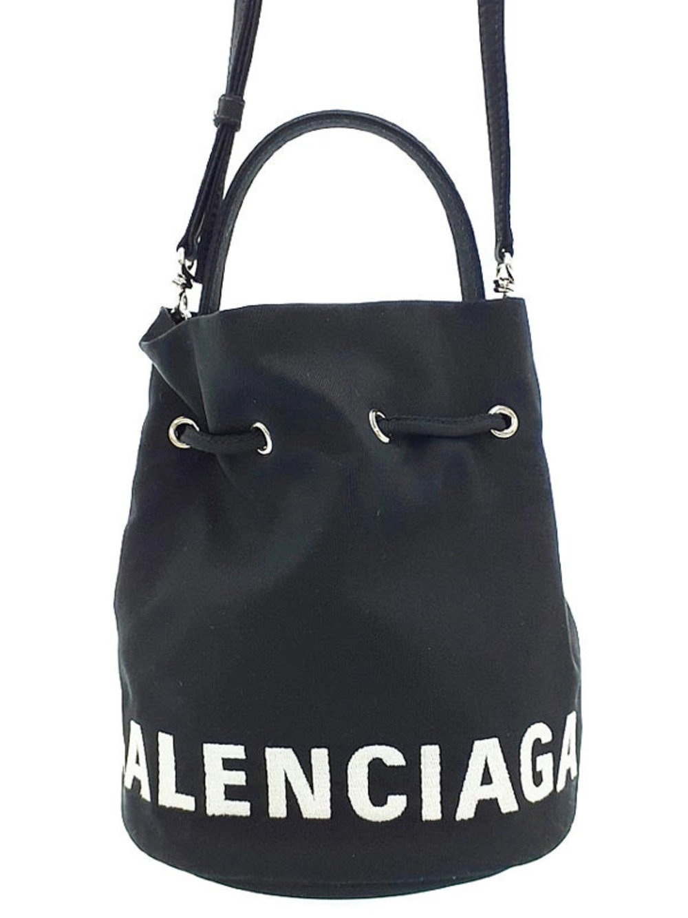 Balenciaga Wheel Drawstring Bucket Bag